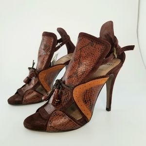 ZARA Special Edition Open Toe Snakeskin Print